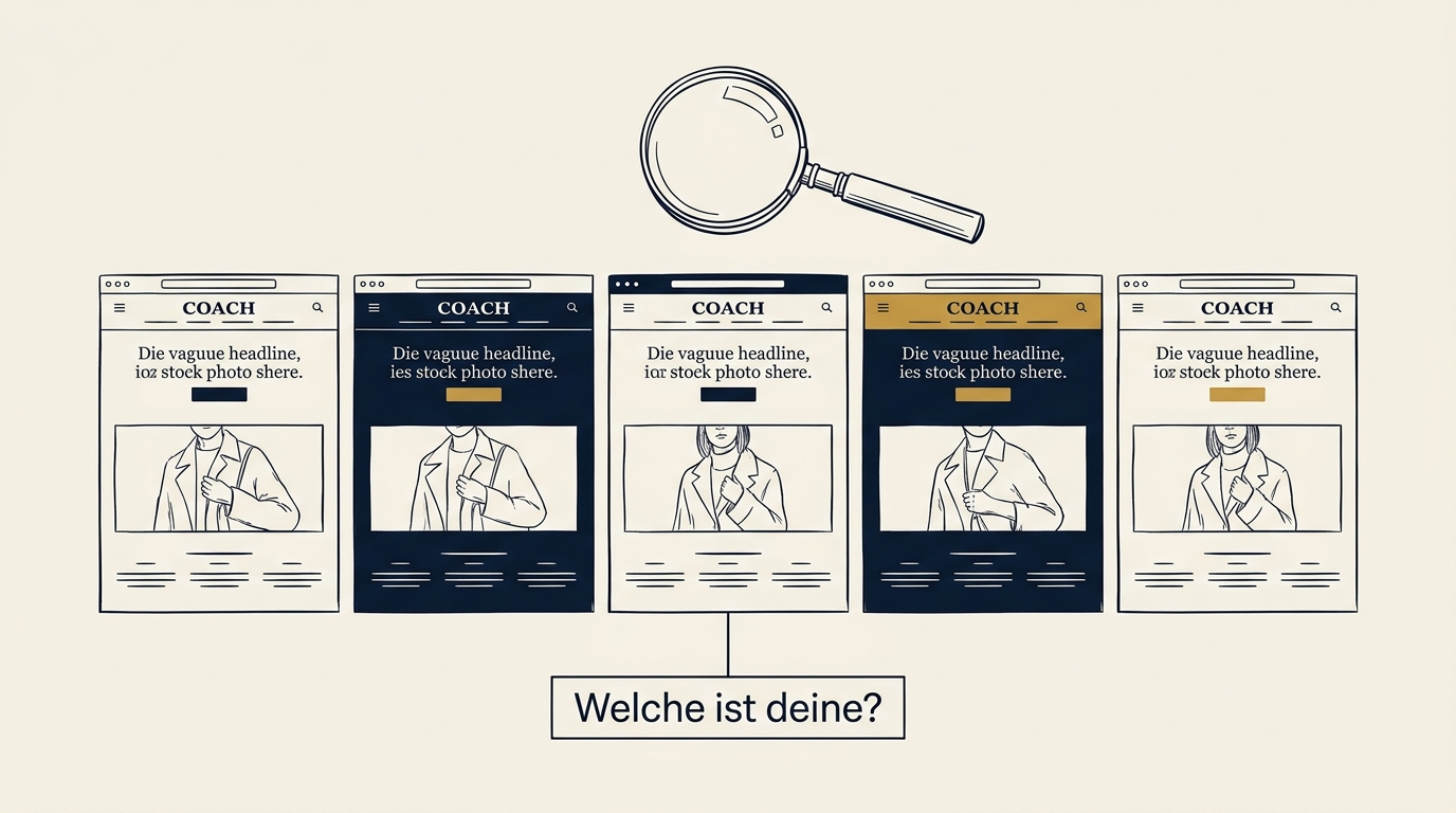 Warum deine Website klingt wie die von allen anderen