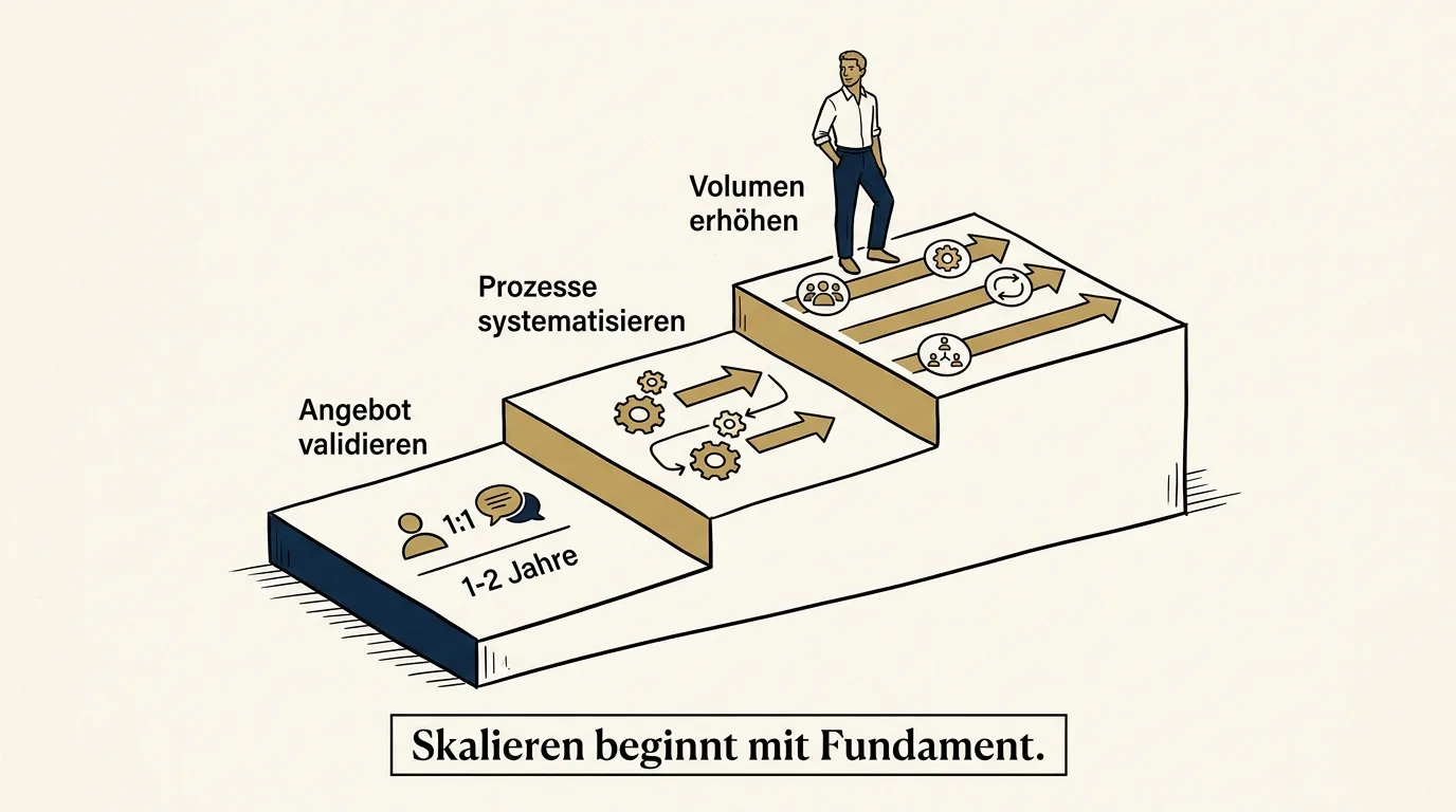 Skalieren in drei Phasen