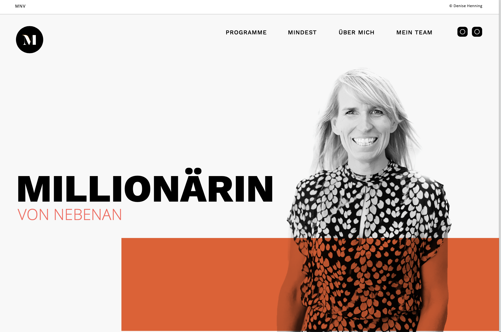 Neue Website: Million&auml;rin von nebenan.
